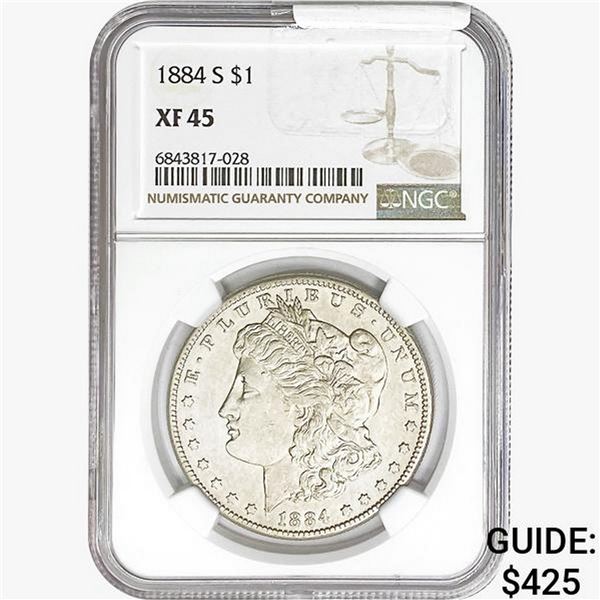 1884-S Morgan Silver Dollar NGC XF45
