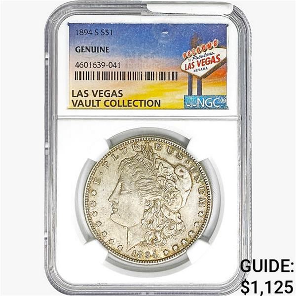 1894-S Morgan Silver Dollar NGC Genuine Vegas COLL.