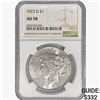 1923-D Silver Peace Dollar NGC AU58