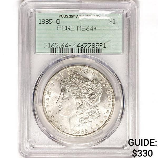1885-O Morgan Silver Dollar PCGS MS64+