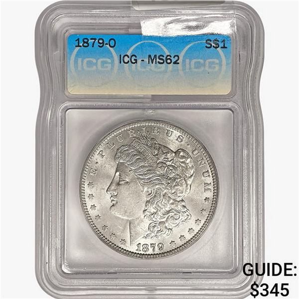 1879-O Morgan Silver Dollar ICG MS62