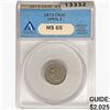 1873 Nickel Three Cent ANACS MS65 Open 3