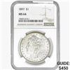 Image 1 : 1897 Morgan Silver Dollar NGC MS64