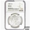 1890 Morgan Silver Dollar NGC MS63