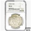 Image 1 : 1934-D Silver Peace Dollar NGC MS62