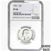 Image 1 : 1951 Washington Silver Quarter NGC PF68