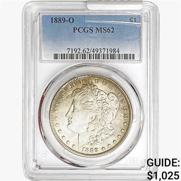 1889-O Morgan Silver Dollar PCGS MS62