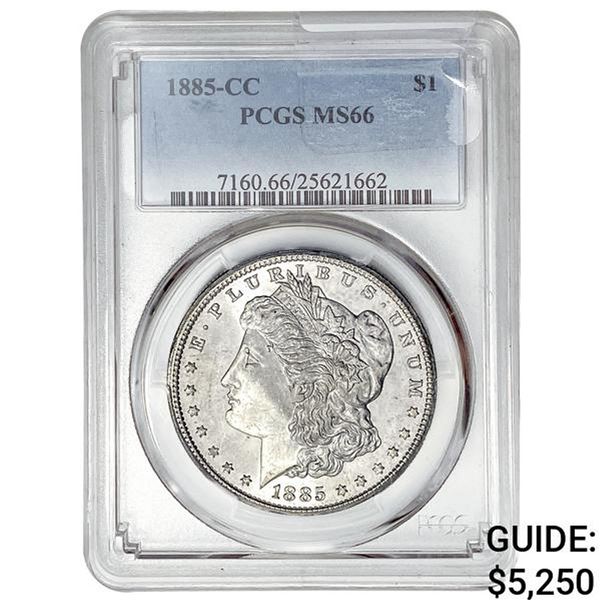 1885-CC Morgan Silver Dollar PCGS MS66
