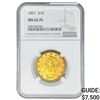Image 1 : 1891 $10 Gold Eagle NGC MS62 PL