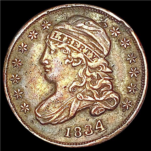 1834 Capped Bust Dime NEARLY UNCIRCULATED