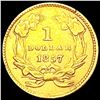 Image 2 : 1857 Rare Gold Dollar CLOSELY UNCIRCULATED