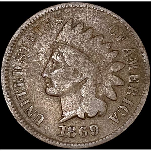 1869 Indian Head Cent NICELY CIRCULATED