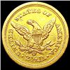Image 2 : 1843-O $3 Gold Piece CLOSELY UNCIRCULATED