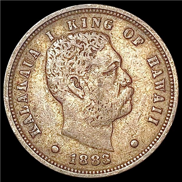 1883 Kingdom of Hawaii Dime LIGHTLY CIRCULATED