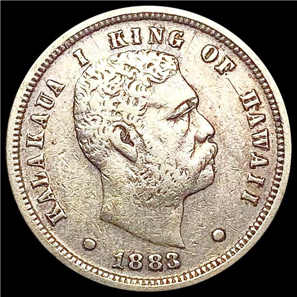 1883 Kingdom of Hawaii Dime LIGHTLY CIRCULATED
