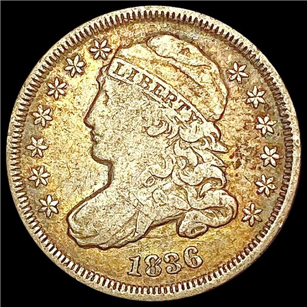 1836 Capped Bust Dime LIGHTLY CIRCULATED