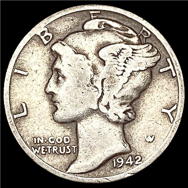 1942/41 Mercury Dime LIGHTLY CIRCULATED