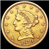 1879-S $2.50 Gold Quarter Eagle NEARLY UNCIRCULATED