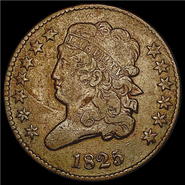 1825 Classic Head Half Cent NICELY CIRCULATED