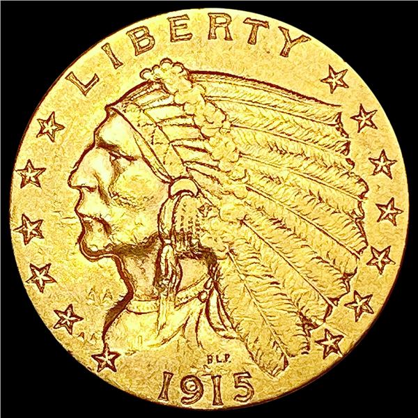 1915 $2.50 Gold Quarter Eagle CLOSELY UNCIRCULATED