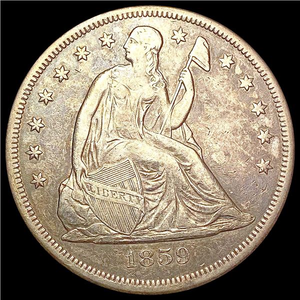 1859-O Seated Liberty Dollar CLOSELY UNCIRCULATED