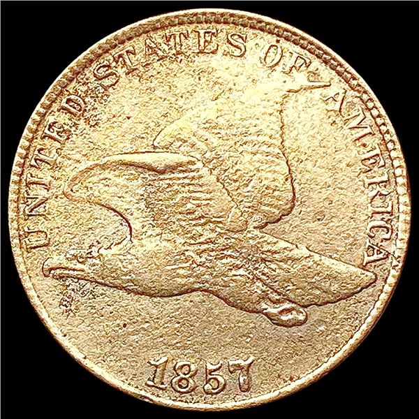 1857 Flying Eagle Cent NEARLY UNCIRCULATED