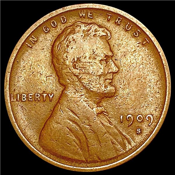 1909-S VDB Wheat Cent NICELY CIRCULATED