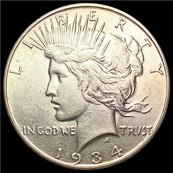 1934-S Silver Peace Dollar CLOSELY UNCIRCULATED