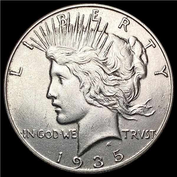 1935 Silver Peace Dollar CLOSELY UNCIRCULATED