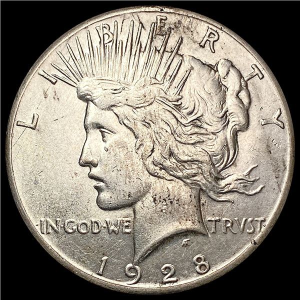 1928 Silver Peace Dollar CLOSELY UNCIRCULATED