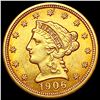 1906 $2.50 Gold Quarter Eagle UNCIRCULATED