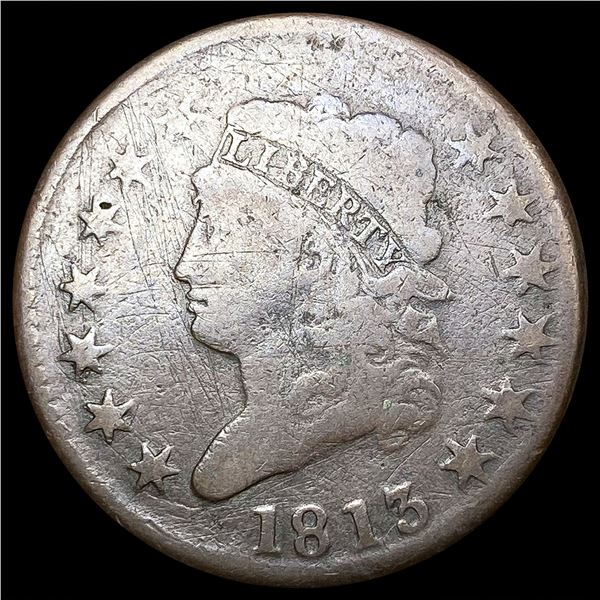 1813 Coronet Head Large Cent NICELY CIRCULATED