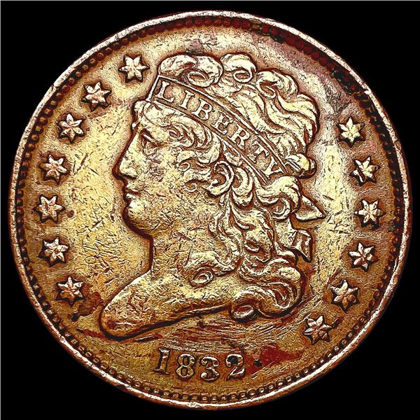 1832 Classic Head Half Cent LIGHTLY CIRCULATED