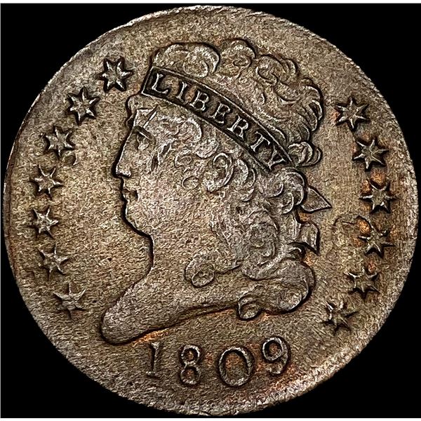 1809 Classic Head Half Cent CLOSELY UNCIRCULATED