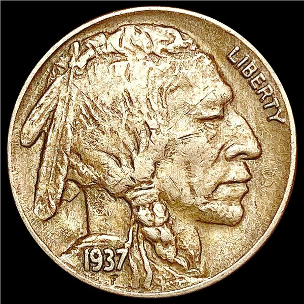 1937-D 3-Leg Buffalo Nickel NEARLY UNCIRCULATED