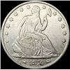 Image 1 : 1874 Arws Seated Liberty Half Dollar CLOSELY UNCIRCULATED