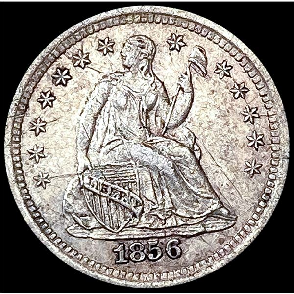 1856-O Seated Liberty Half Dime CLOSELY UNCIRCULATED