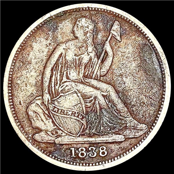 1838-O Seated Liberty Dime NICELY CIRCULATED