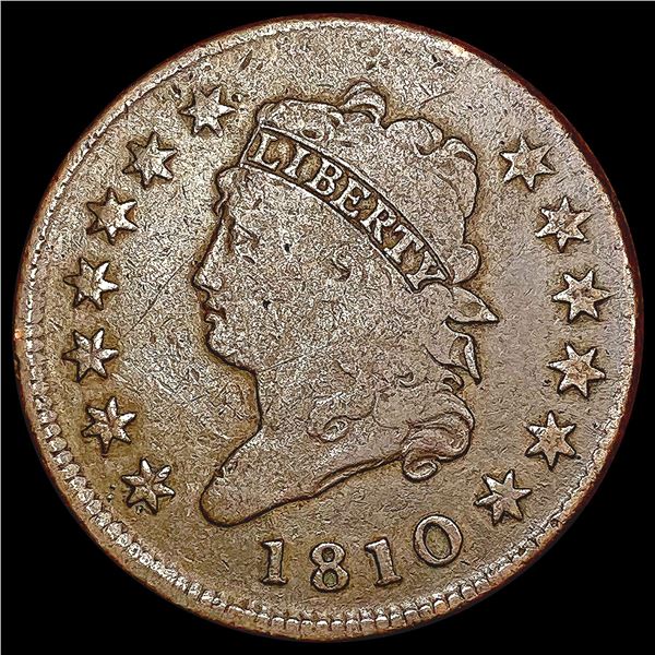 1810 Classic Head Large Cent NEARLY UNCIRCULATED