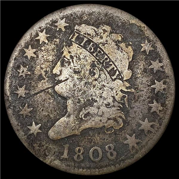 1808 Capped Bust Half Dollar NICELY CIRCULATED