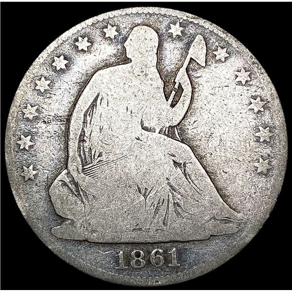 1861-O Seated Liberty Half Dollar NICELY CIRCULATED
