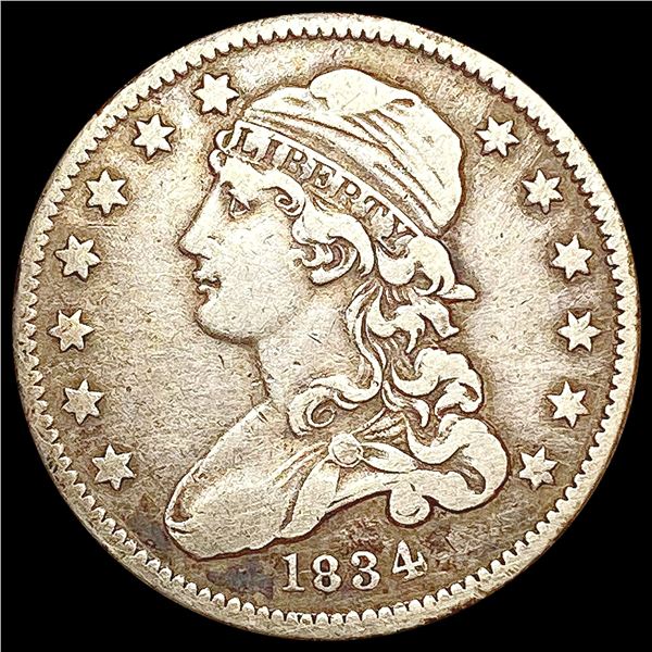 1834 Capped Bust Quarter NICELY CIRCULATED