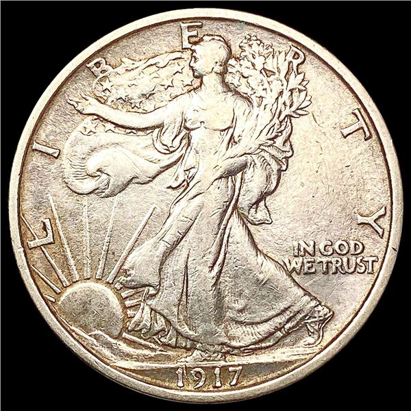 1917-S Walking Liberty Half Dollar CLOSELY UNCIRCULATED