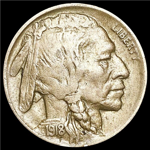 1918-D Buffalo Nickel CLOSELY UNCIRCULATED