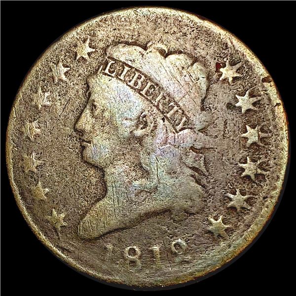1812 Classic Head Large Cent NICELY CIRCULATED
