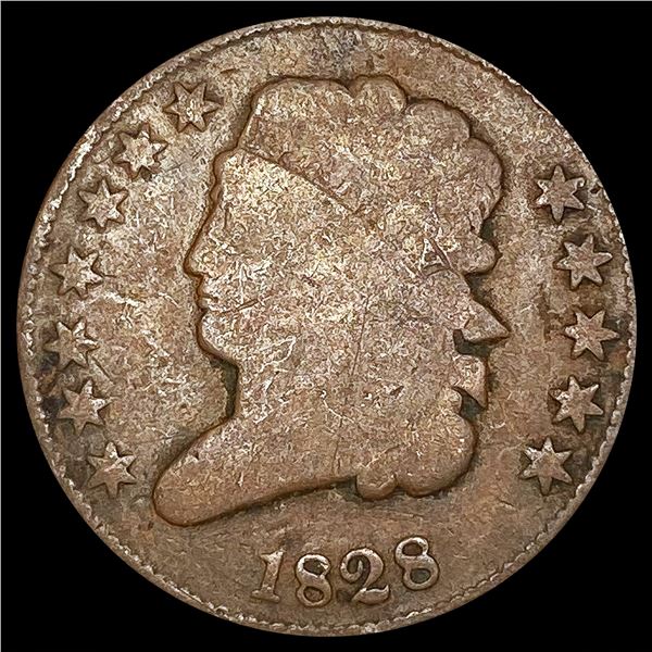 1828 Classic Head Half Cent LIGHTLY CIRCULATED
