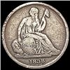 1838 No Stars Seated Liberty Dime LIGHTLY CIRCULATED
