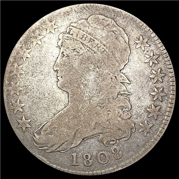 1808 Capped Bust Half Dollar NICELY CIRCULATED