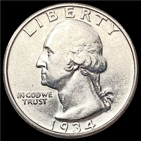 1934-D Washington Silver Quarter CLOSELY UNCIRCULATED