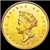 Image 1 : 1854 Rare Gold Dollar CLOSELY UNCIRCULATED